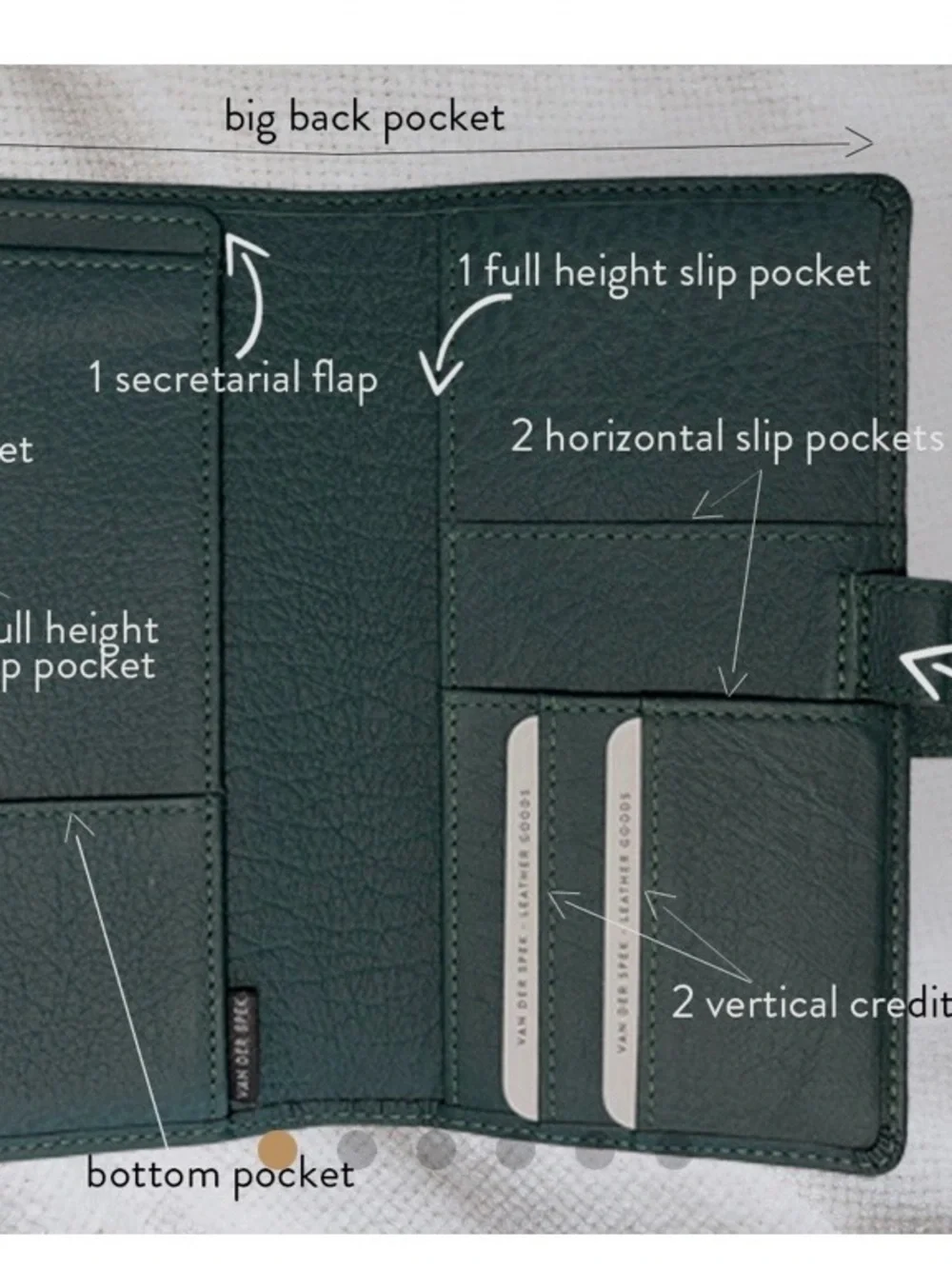 NIP VDS Van Der Spek Leather Hobonichi Weeks Mega Codex Planner Cover TN Thuya